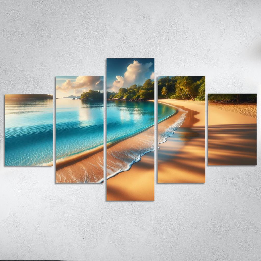 Coastal Serenity Beach Premium Artwork Frames