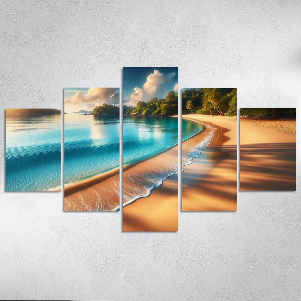 Coastal Serenity Beach Premium Artwork Frames