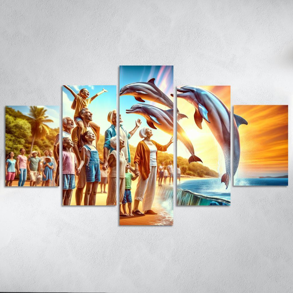 Dolphin Watch Point Wildlife Experience Custom Paintings Frame