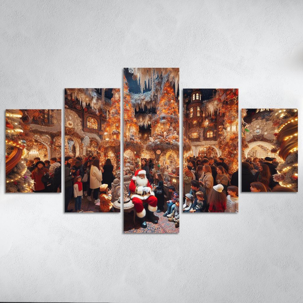 Harrods Christmas Grotto - United Kingdom Modern Paintings Frame