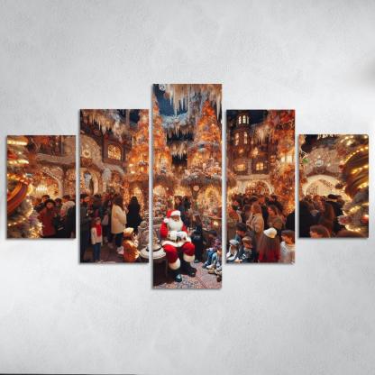 Harrods Christmas Grotto - United Kingdom Modern Paintings Frame