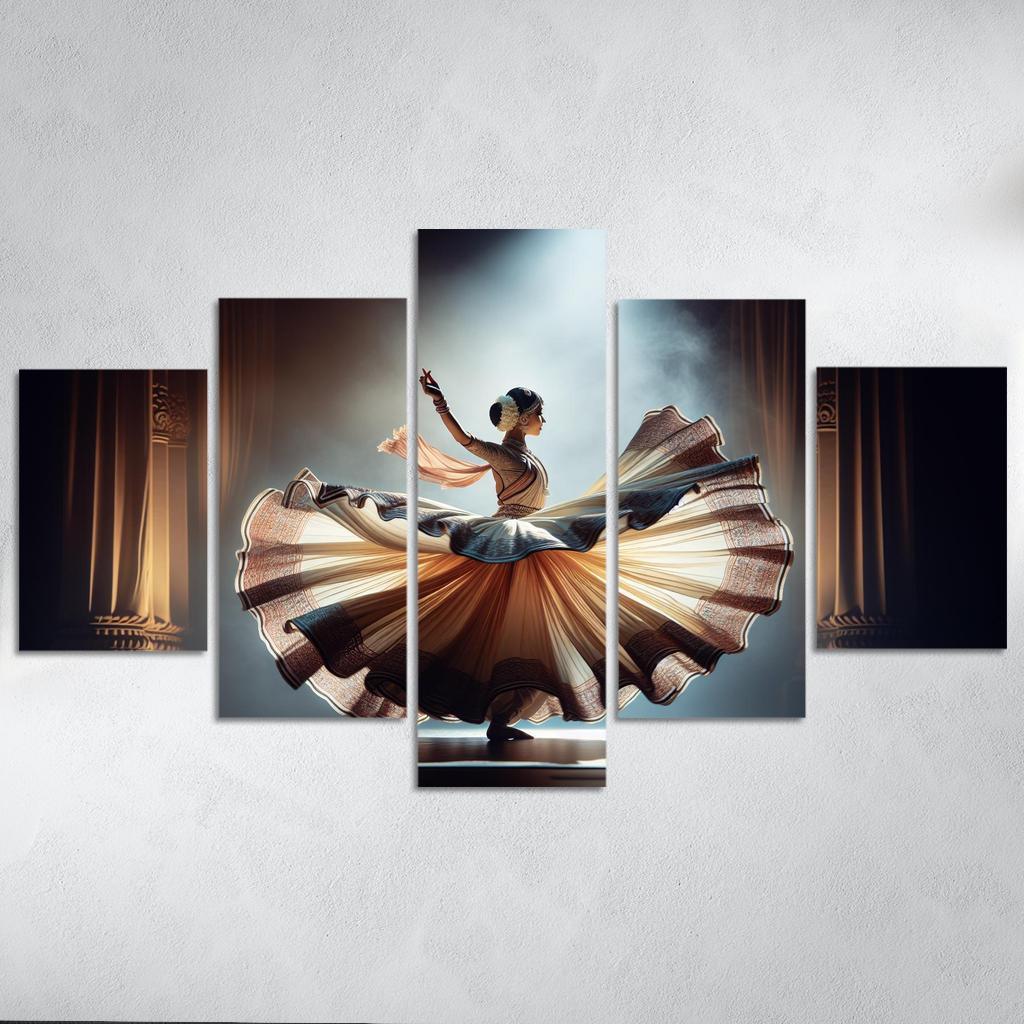 Kathak The Storyteller's Dance Modern Paintings Frame