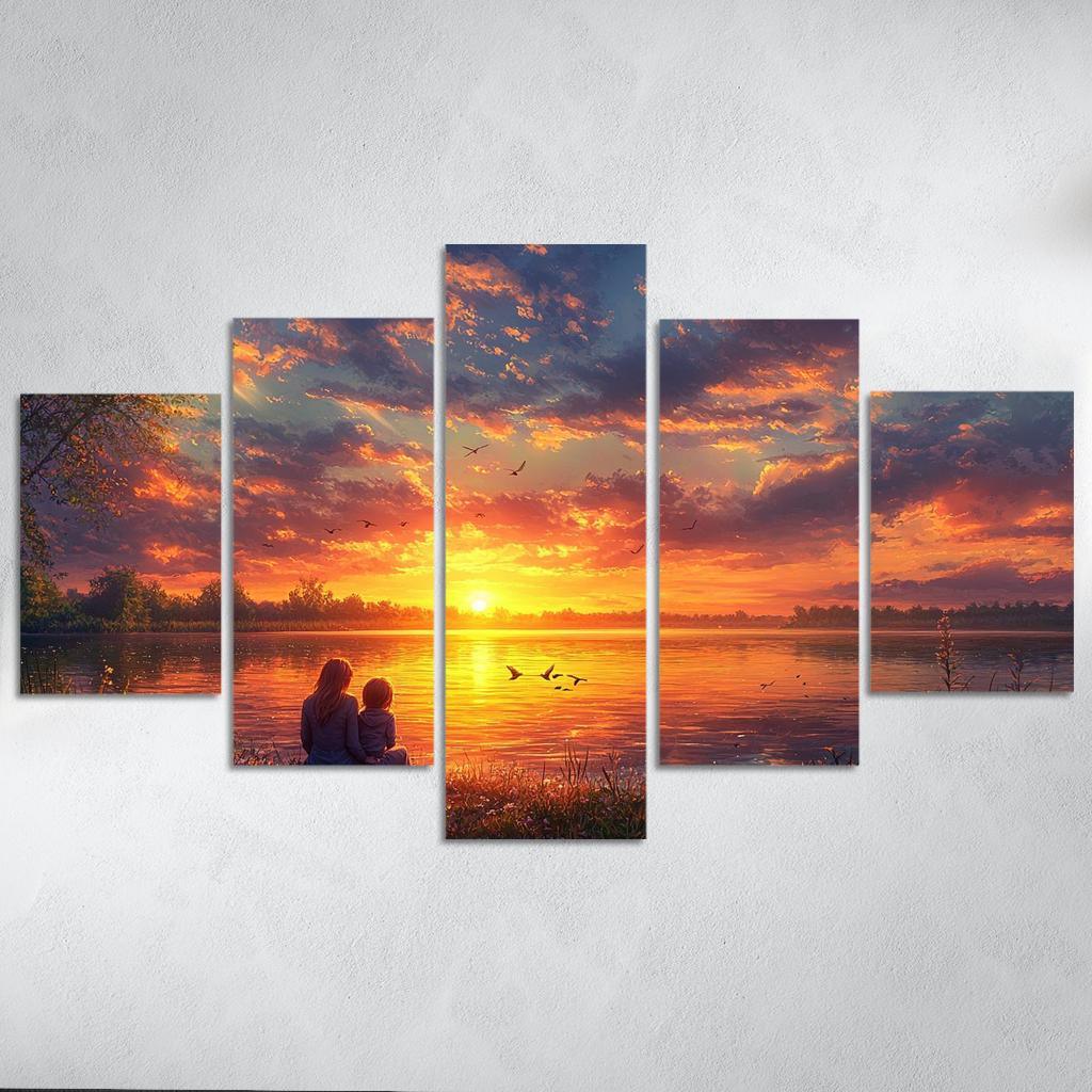 Sunsets And Sunrises Cycles Of Love Custom Paintings Frame