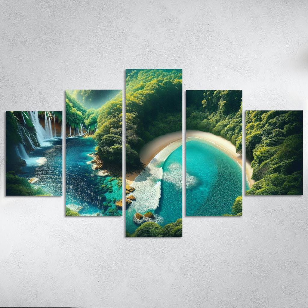 Mystic Cove Enchanted Forest Meets Sea Custom Paintings Frame
