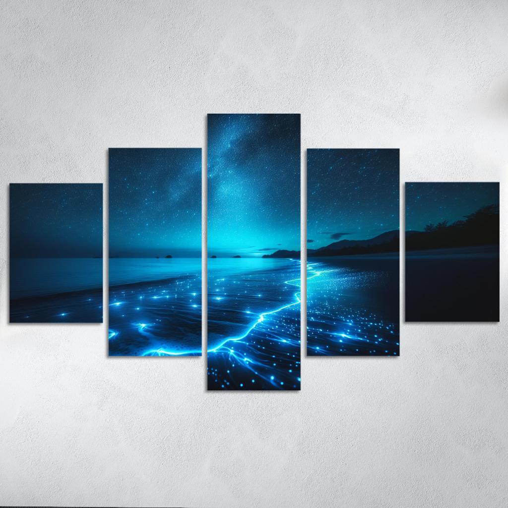 Mystic Waters Nighttime Beach Experience Art Trends