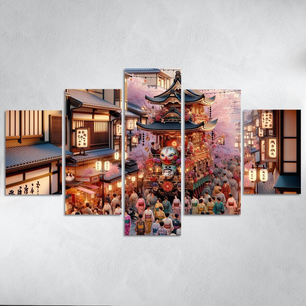 Gion Matsuri - Japan Modern Paintings Frame