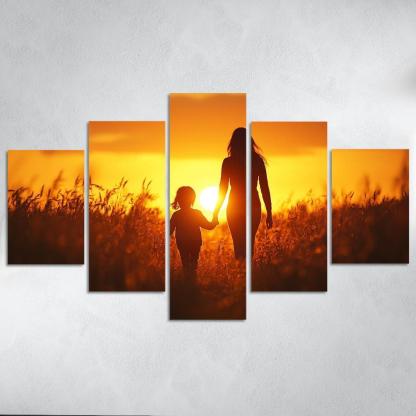 The Light Of Guidance A Mothers Love Custom Paintings Frame