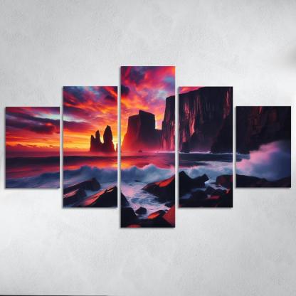 Sunset Cliffs A Photographers Dream Canvas Paintings Frame