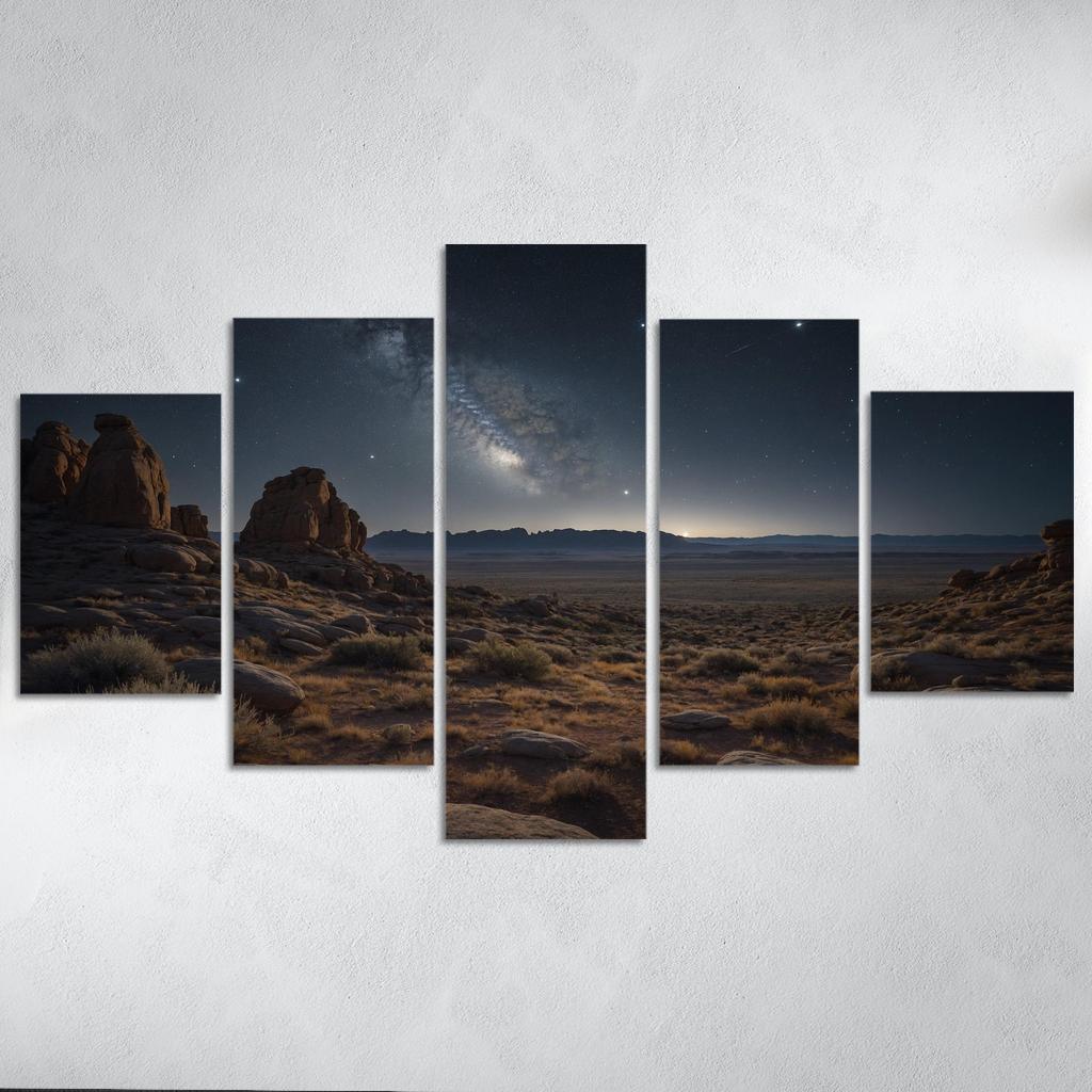 Celestial Canopy Above Silver Plains Art Trends