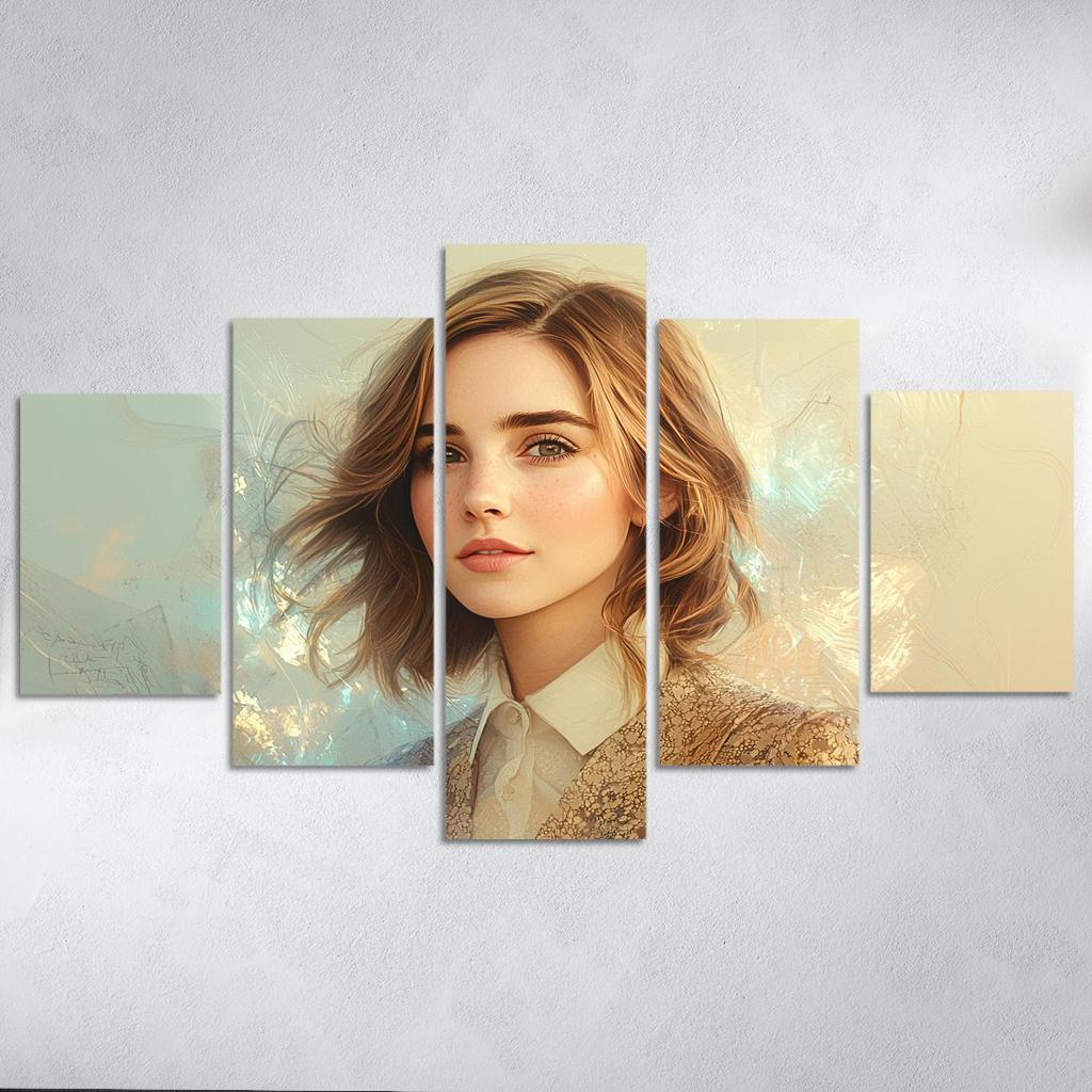Emma Watson Leading With Grace In A Wizarding World Framed Paintings