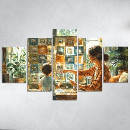 Threads Of Connection Weaving Memories Custom Paintings Frame