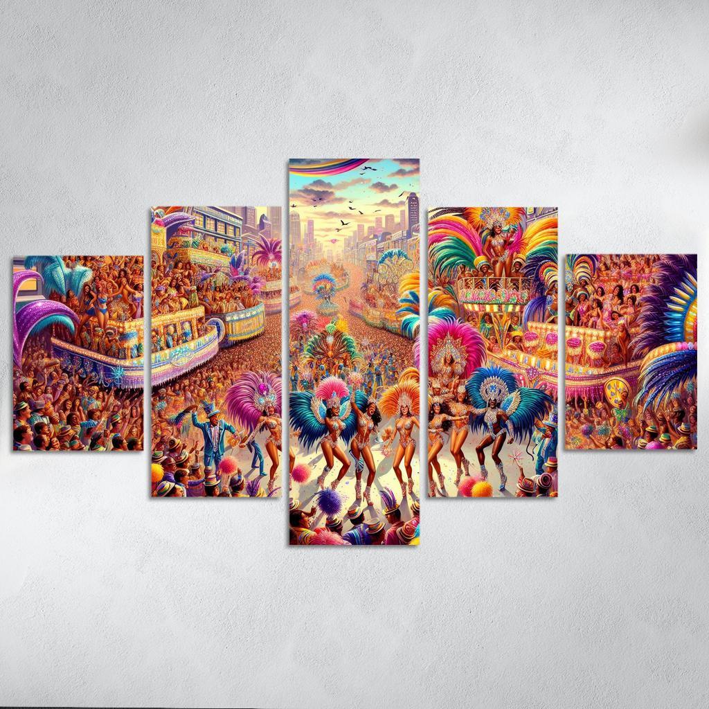 Rio Carnival - Brazil Modern Paintings Frame