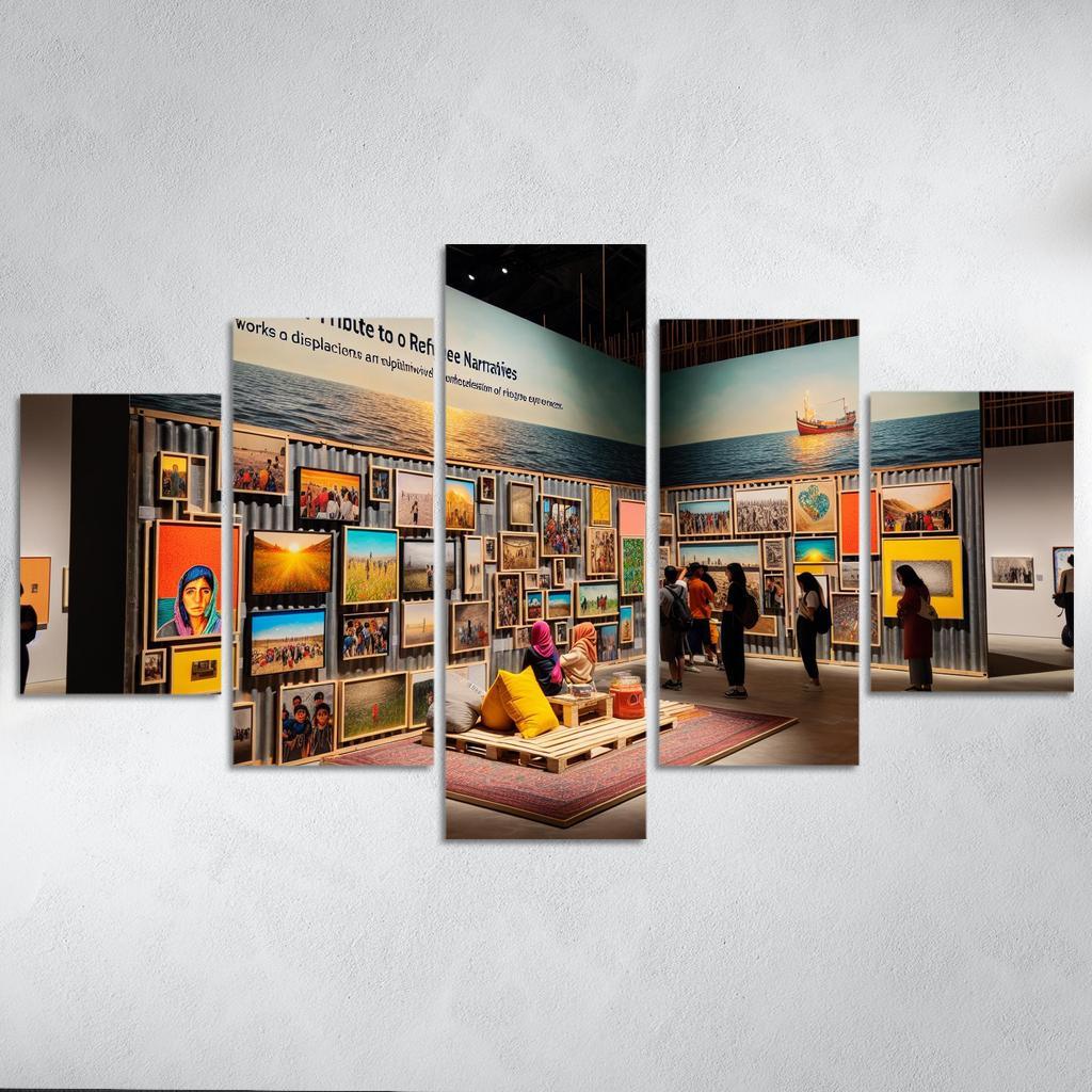 Reflections Of Resilience Art On Refugee Experiences Framed Paintings