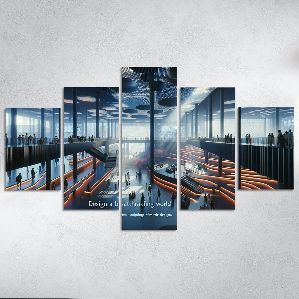Cinematic Spaces Architecture And Film Custom Paintings Frame