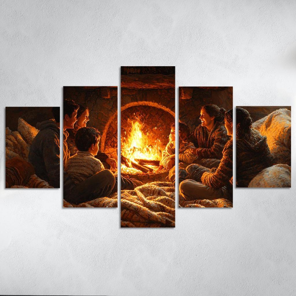 Embers Of Love A Mothers Warmth Modern Paintings Frame