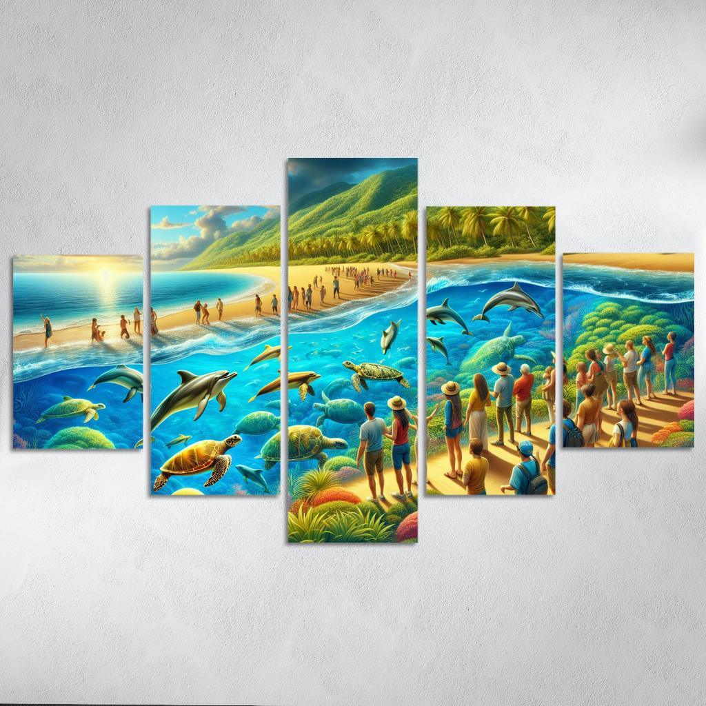 Marine Oasis Wildlife Adventure Premium Artwork Frames