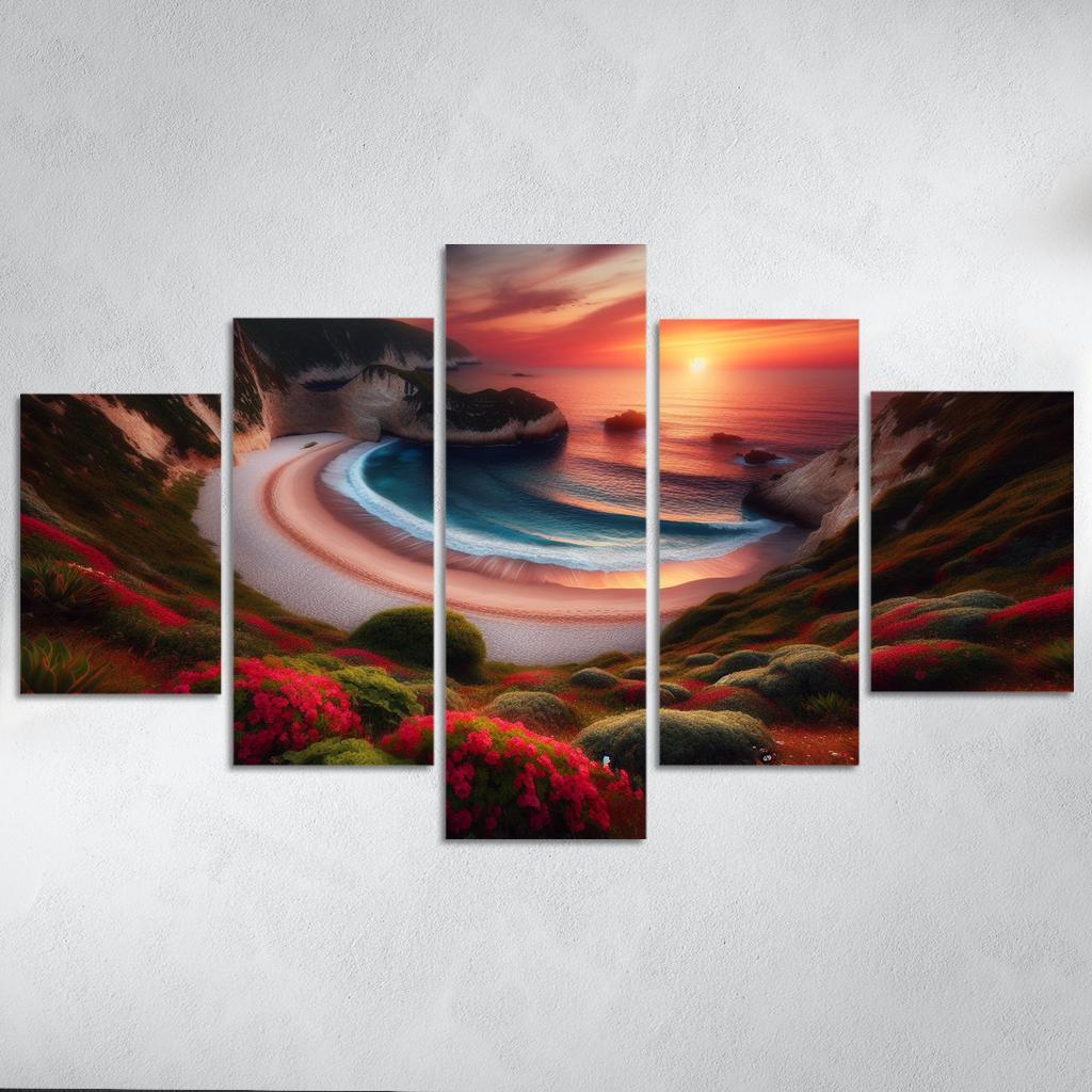 Crescent Moon Bay Custom Paintings Frame