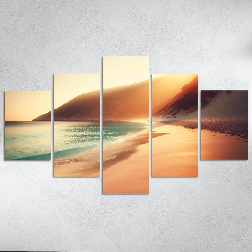 Waves Of Serenity Beach Premium Artwork Frames
