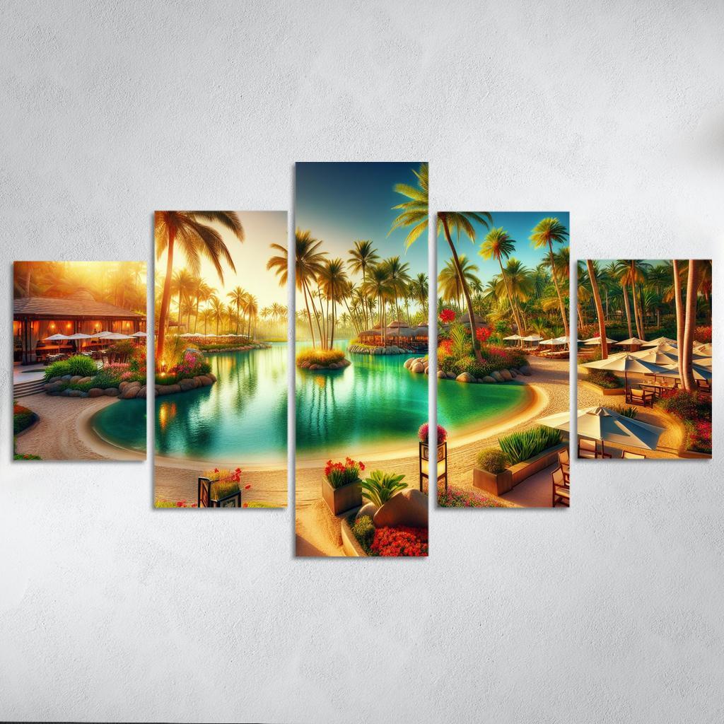 Lagoon Beach A Tropical Escape Art Trends