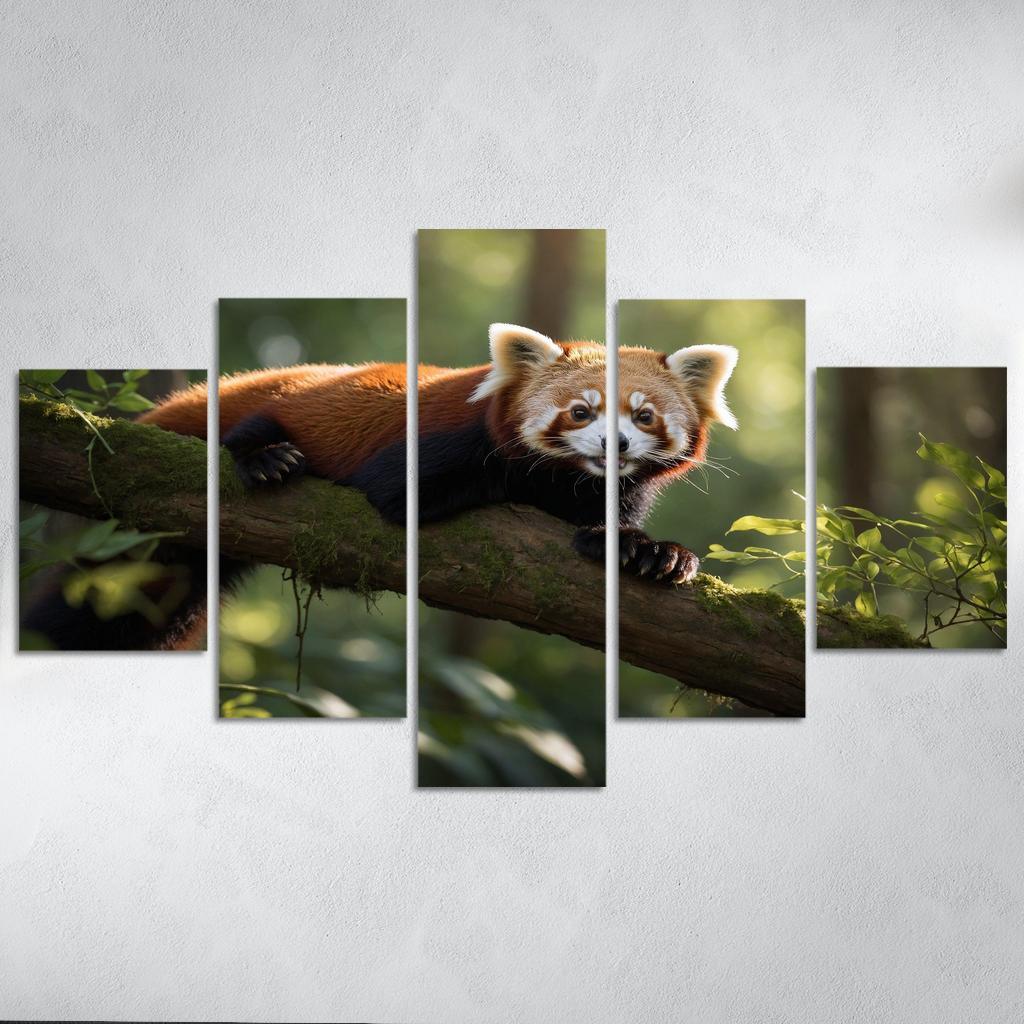 The Enigmatic Red Panda The Forest Dweller Framed Paintings