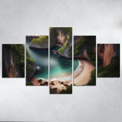 Hidden Cove Beach Premium Artwork Frames