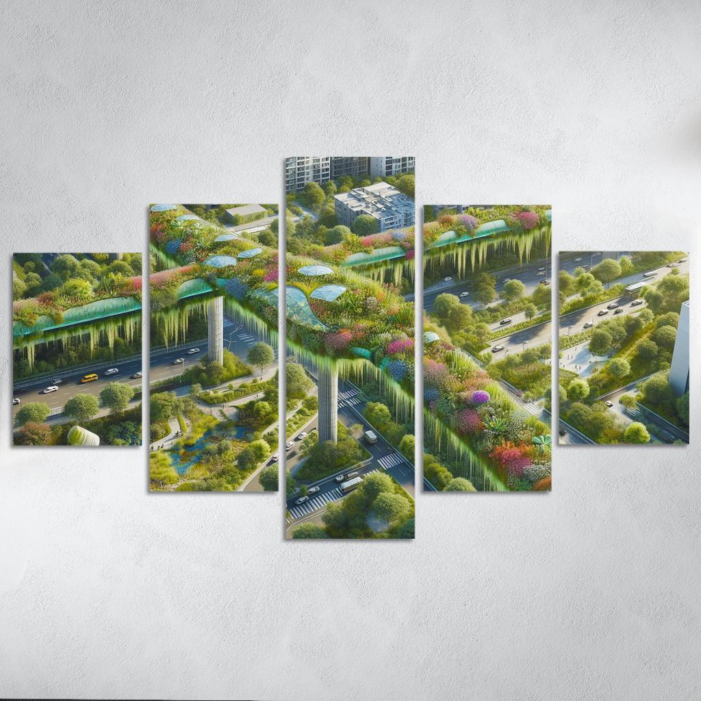 Ecoducts Nature's Pathways Custom Paintings Frame