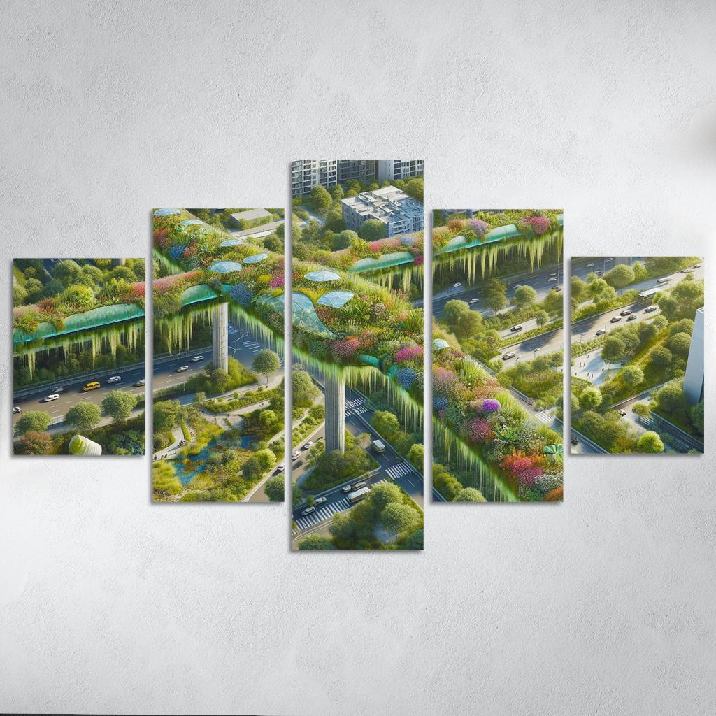 Ecoducts Nature's Pathways Custom Paintings Frame