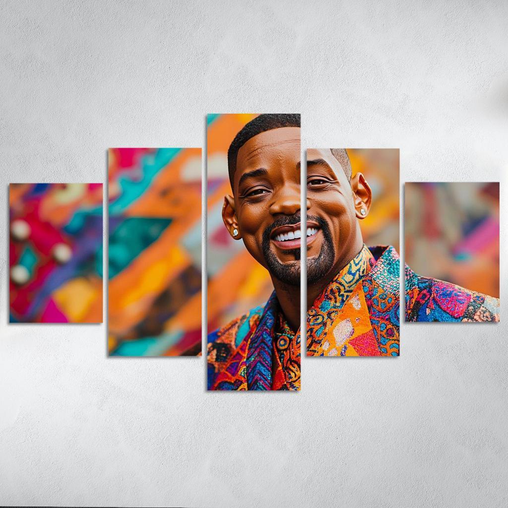 Will Smith Uniting Worlds With The Fresh Prince Charm Framed Paintings