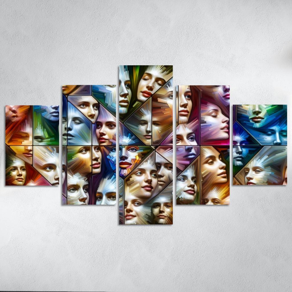 The Silent Struggles Mental Health And Society Custom Paintings Frame