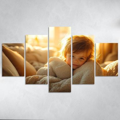 Whispers Of The Heart A Mothers Embrace Custom Paintings Frame