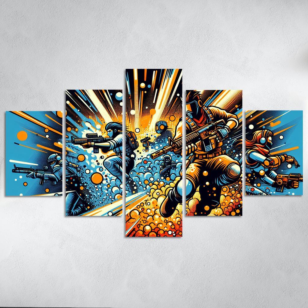 Dragon Ball Universe 5 Piece HD Canvas Wall Art-Original Frame