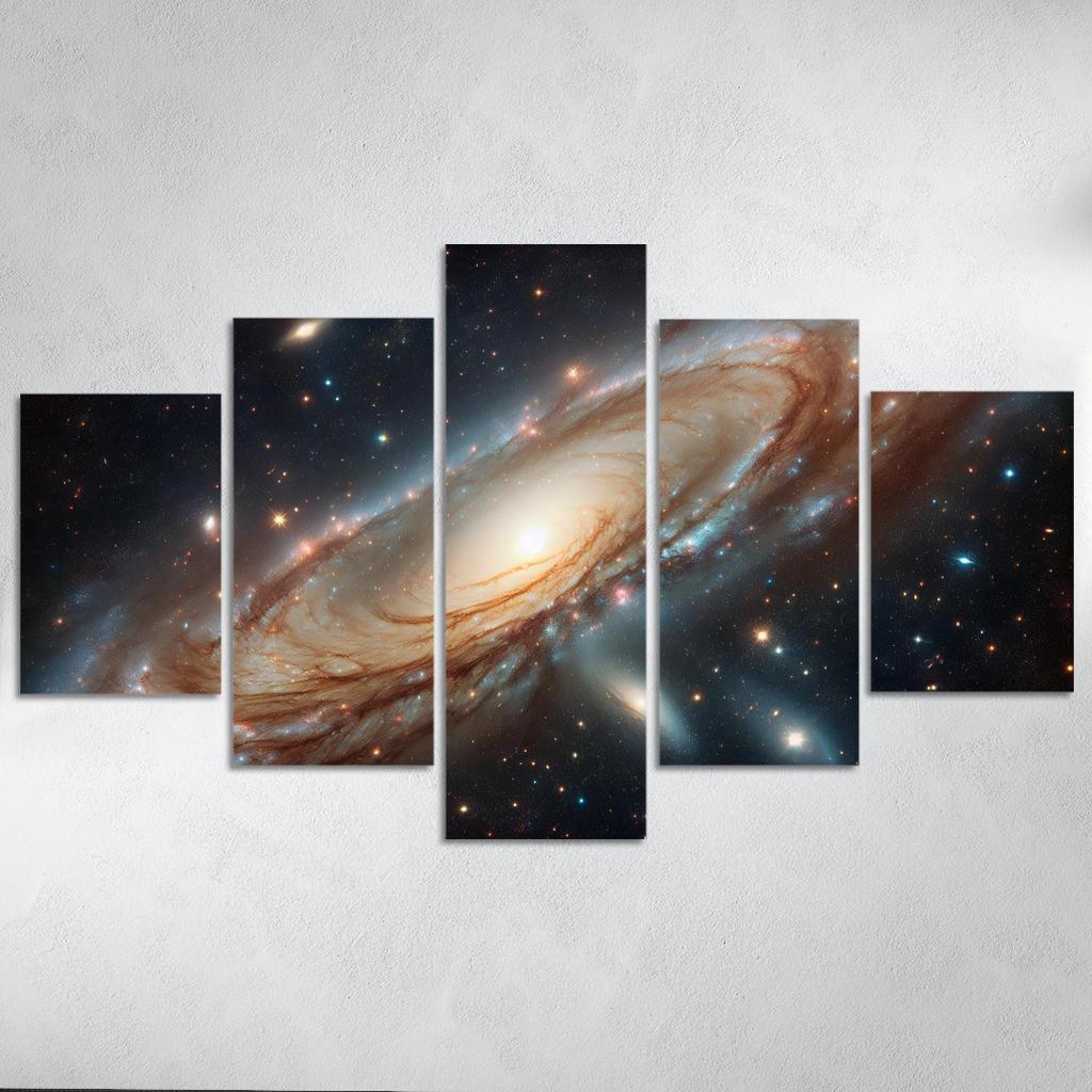 The Striking Features Of The Andromeda Galaxy Abstract Paintings Frame