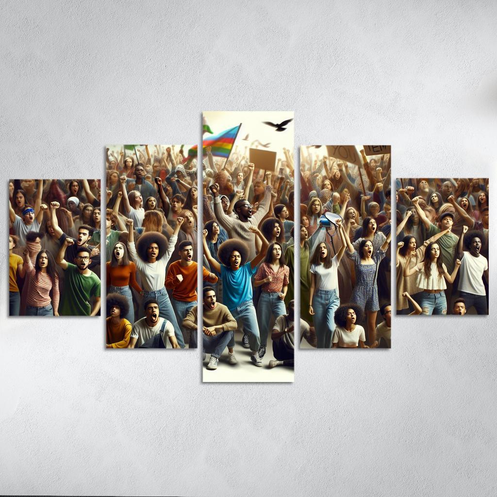 Voices Of The Future Youth Activism And Change Multi-panel Paintings