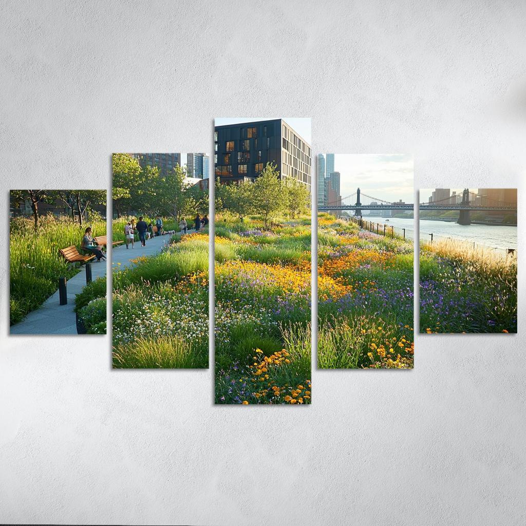The High Line Abstract Paintings Frame