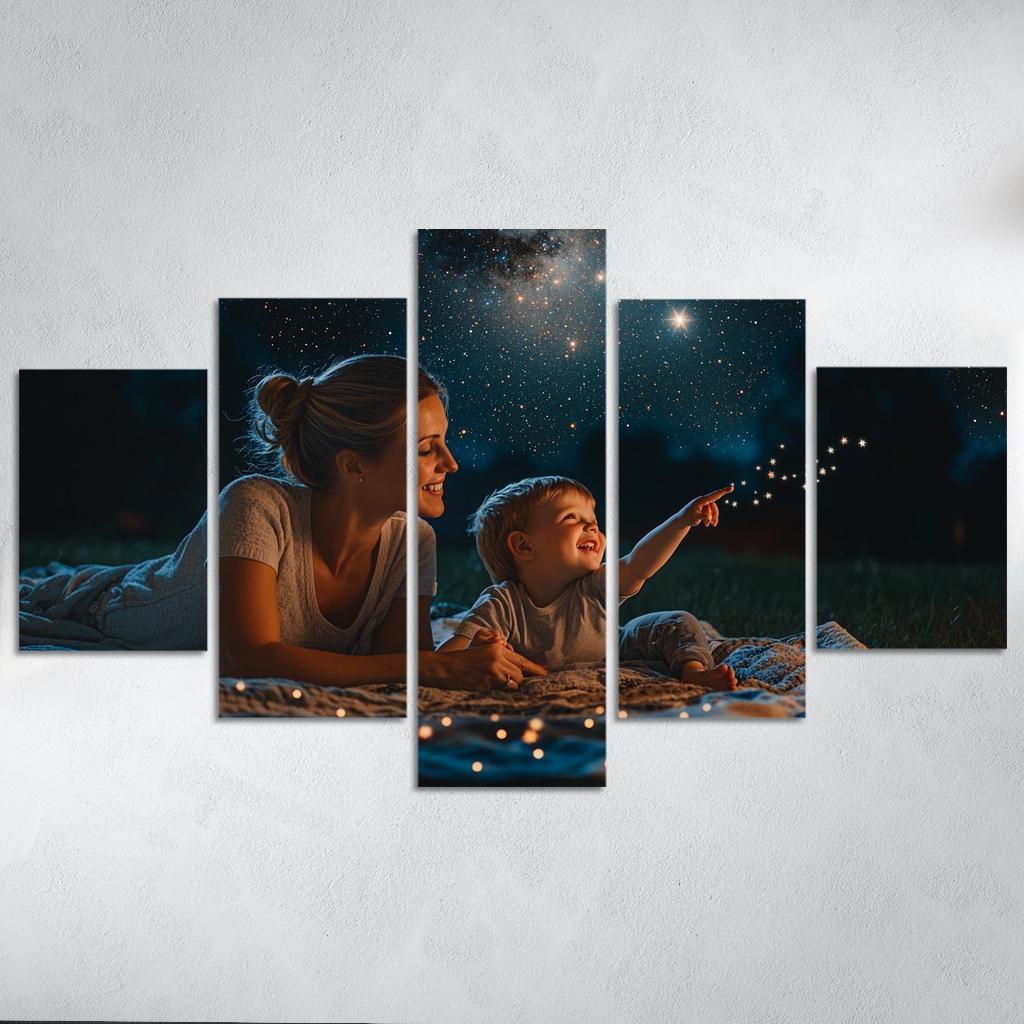 The Star In The Sky A Mothers Guidance Custom Paintings Frame