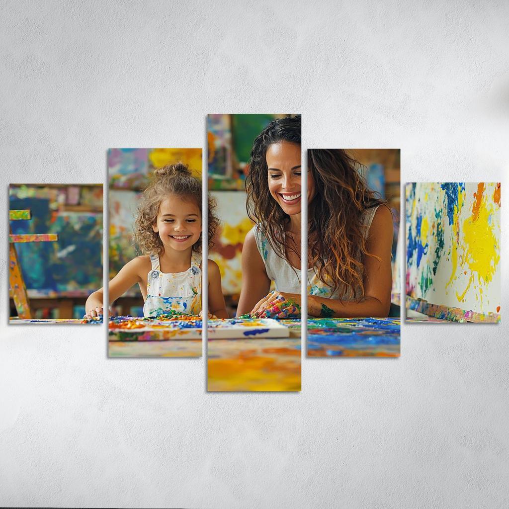 The Canvas Of Love A Mothers Artistry Custom Paintings Frame