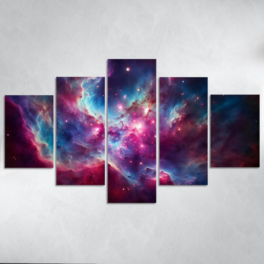 The Beauty Of Stellar Nebulae Abstract Paintings Frame