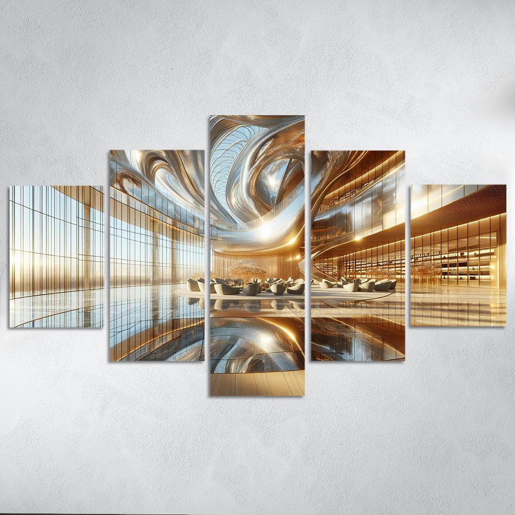 Ethereal Light Structures Custom Paintings Frame