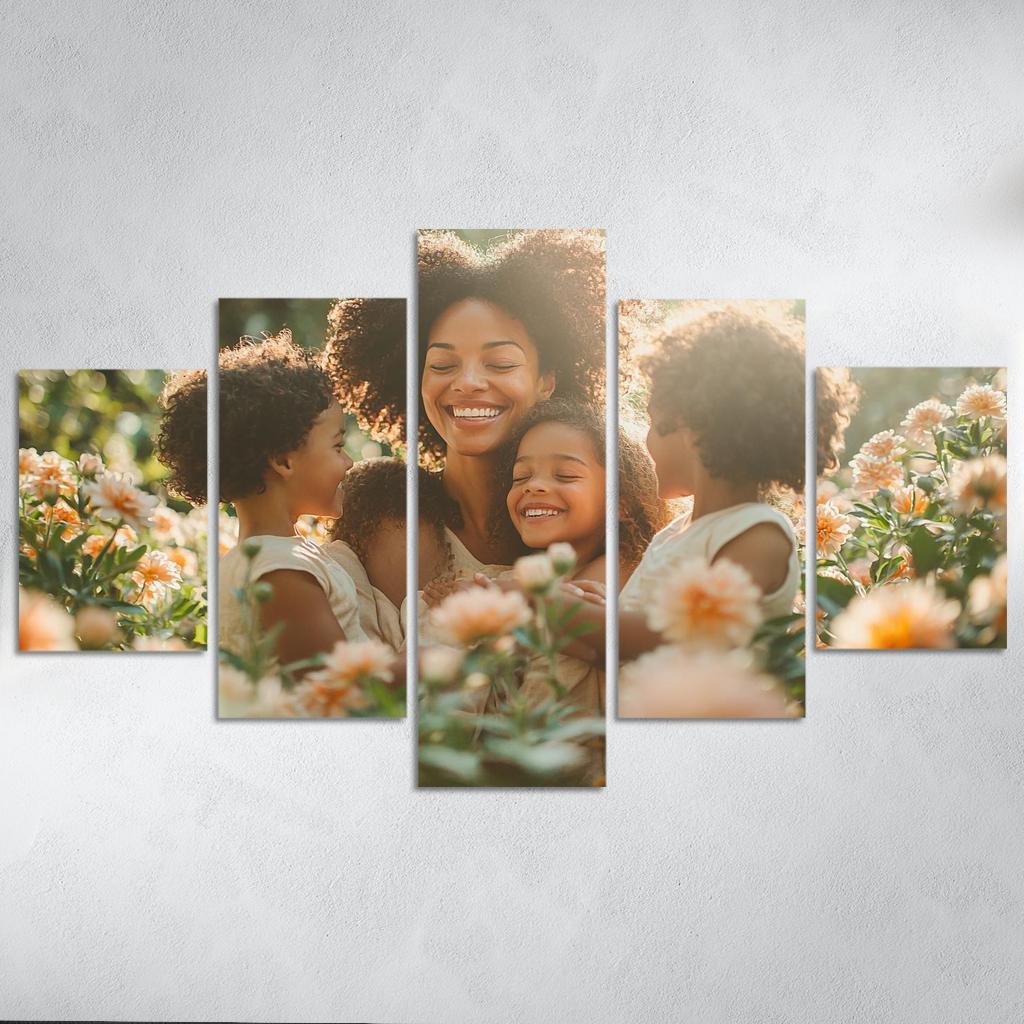 The Circle Of Love A Mothers Embrace Canvas Paintings Frame