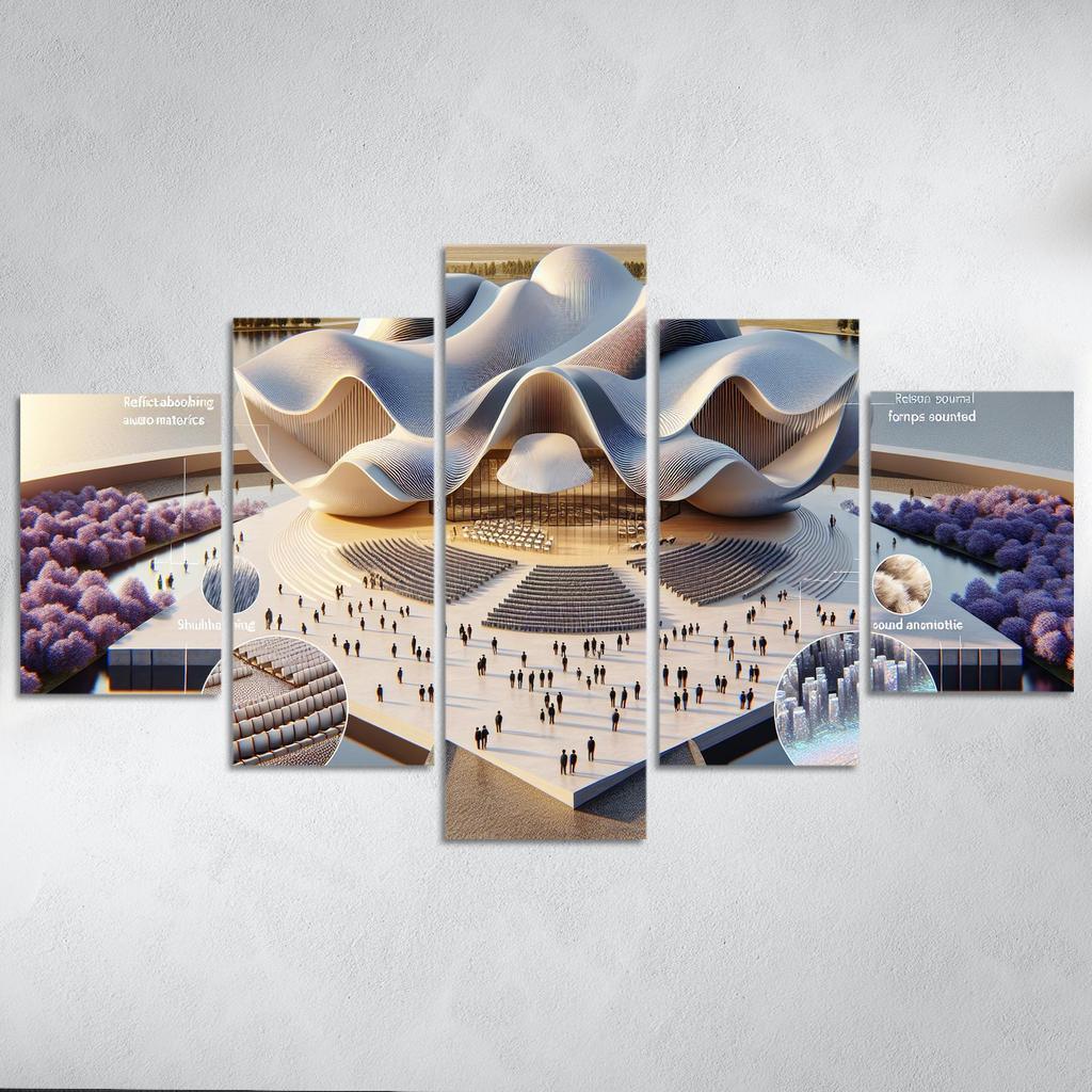 Architectural Soundscapes Custom Paintings Frame