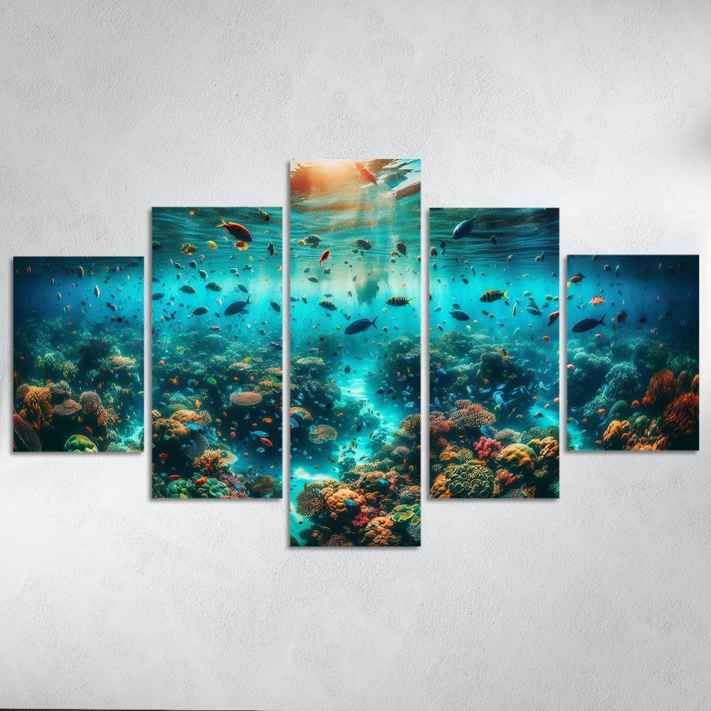 Coral Sanctuary Underwater Wonderland Custom Paintings Frame
