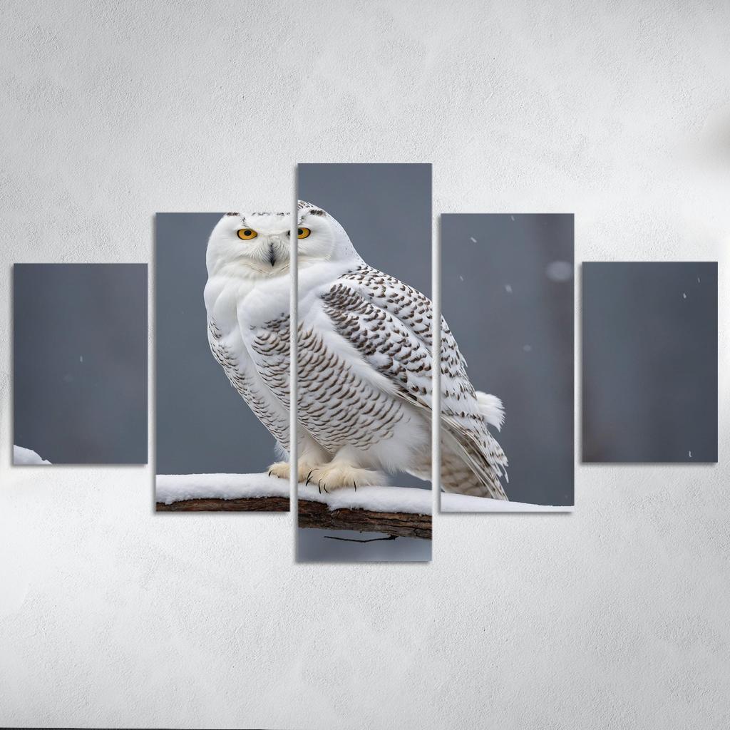 The Elusive Snowy Owl A Winter Wonder Custom Paintings Frame