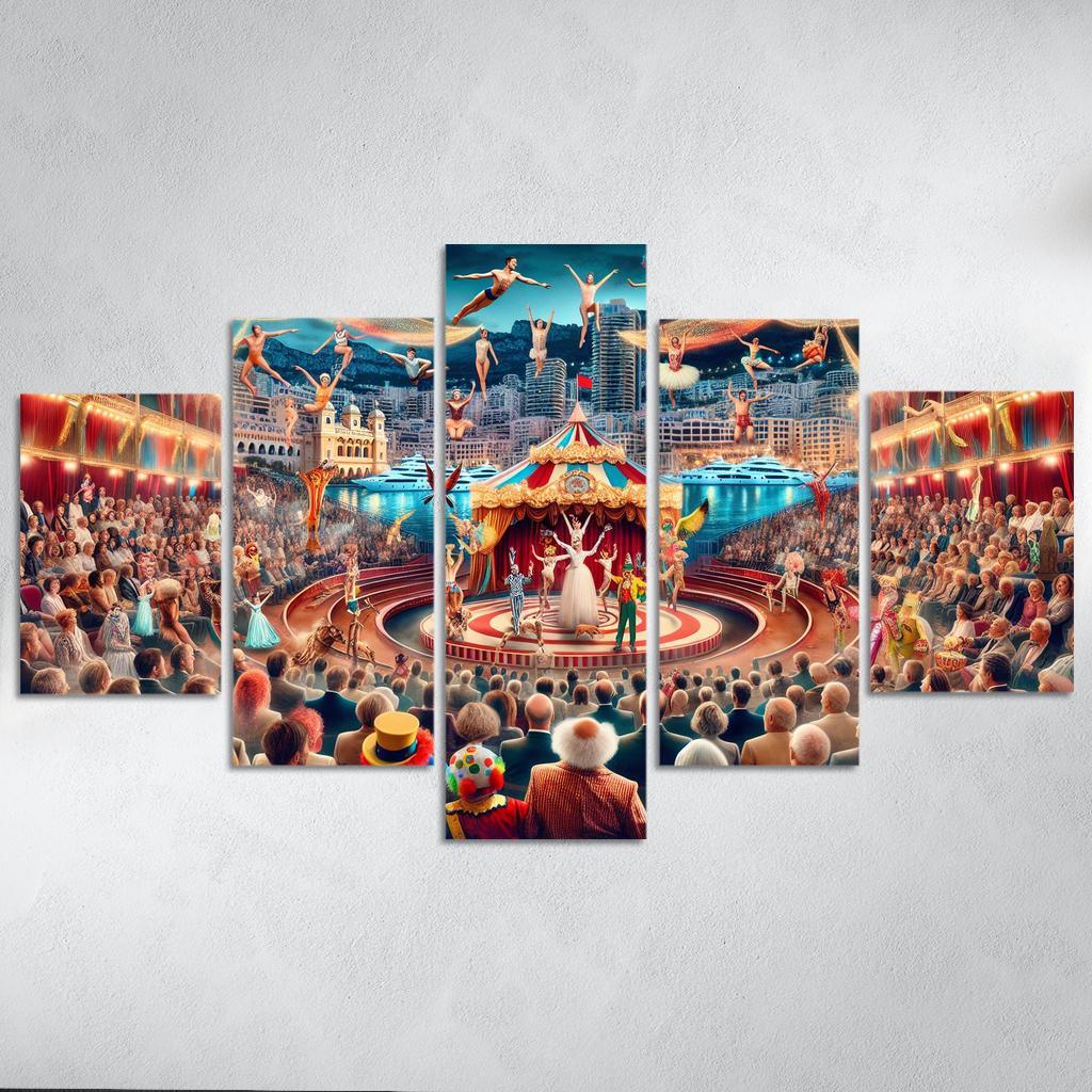 International Circus Festival - Monaco Framed Paintings