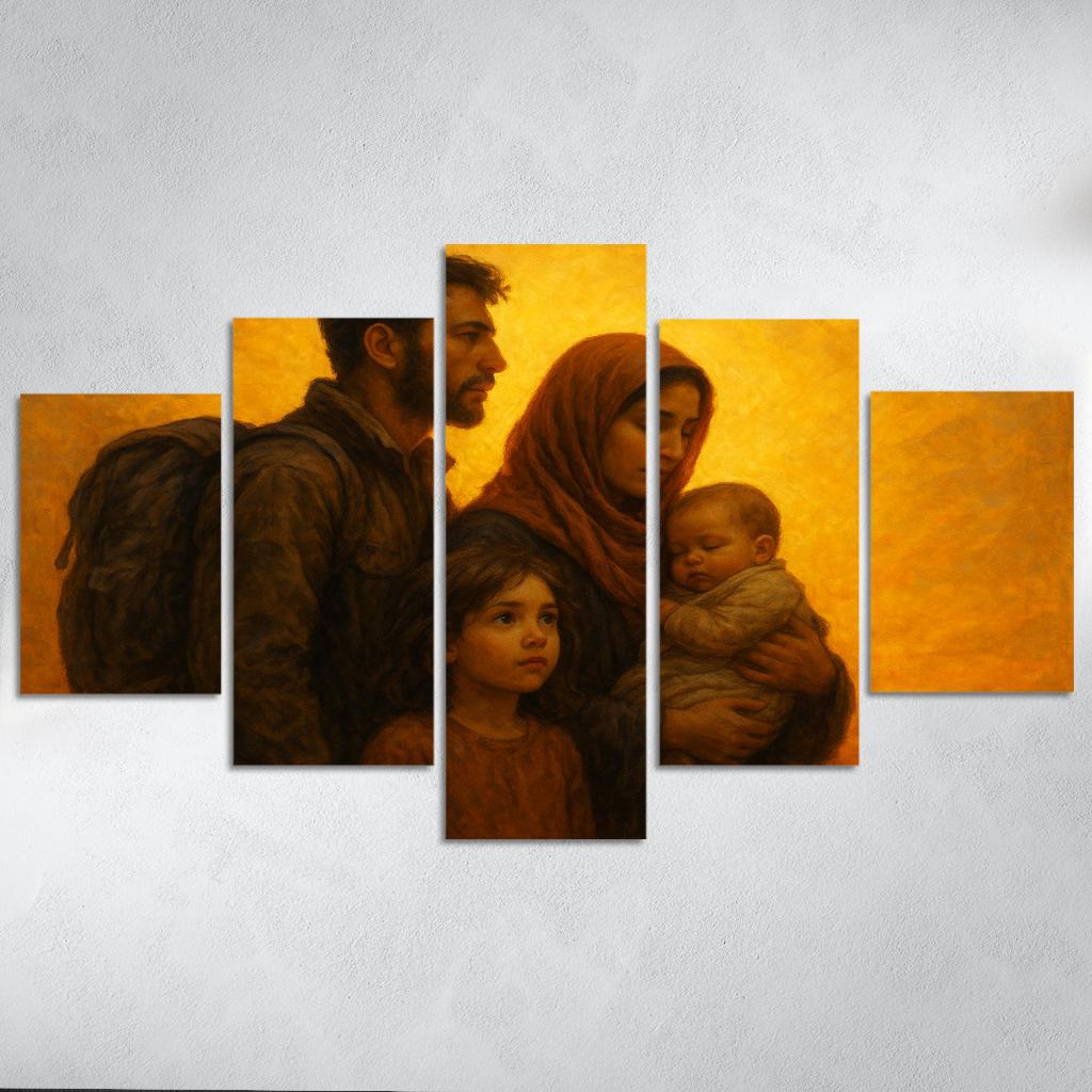 Light Of Hope Art Inspiring Refugee Empowerment Premium Artwork Frames