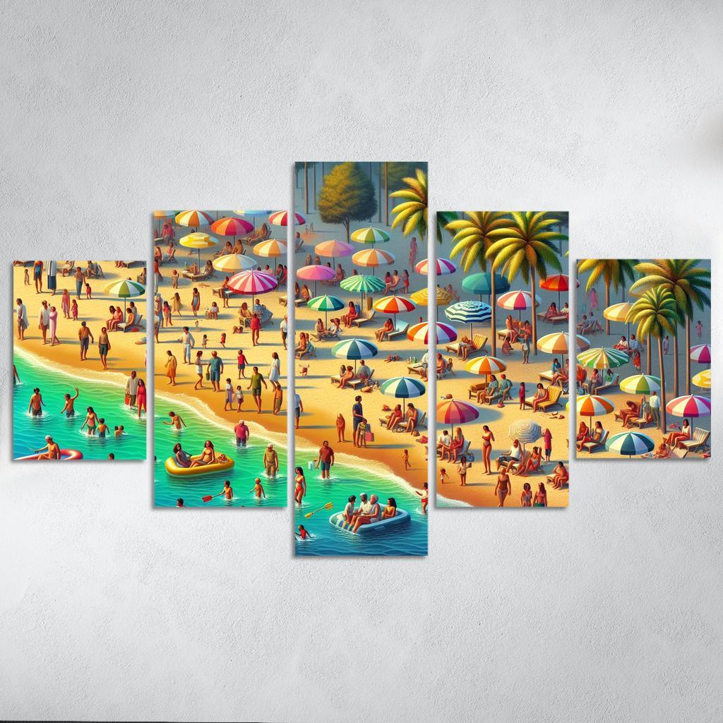 Coconut Beach Tropical Family Fun Art Trends