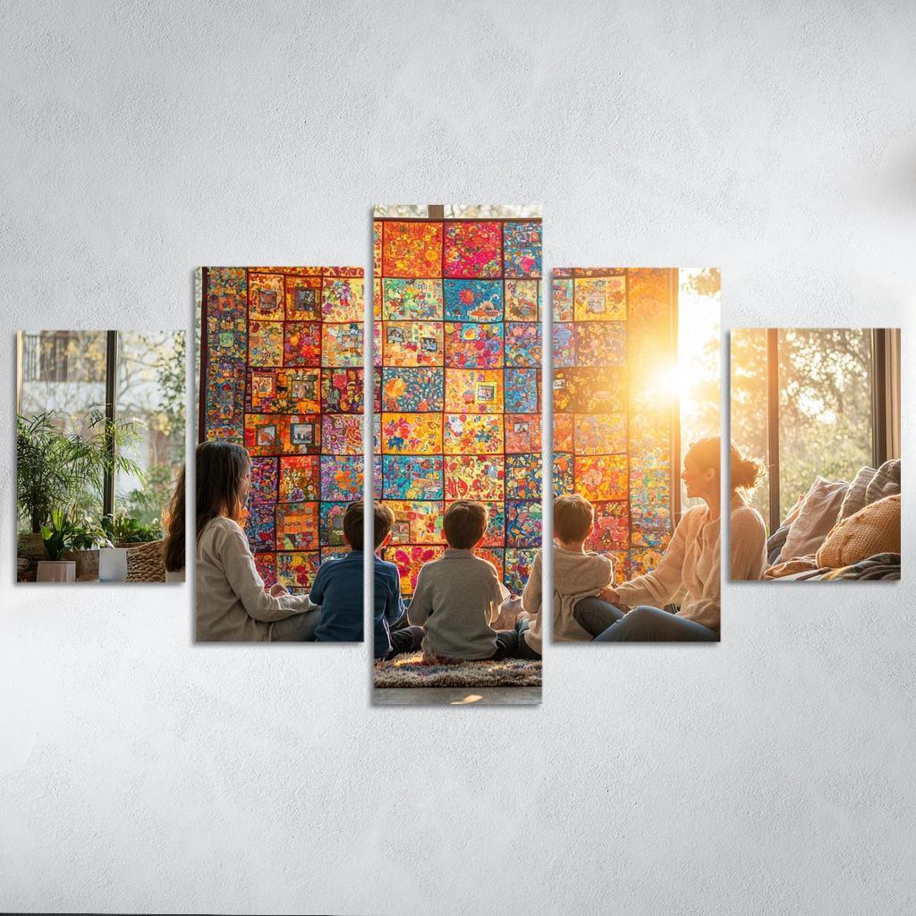 Woven Hearts The Tapestry Of Togetherness Custom Paintings Frame