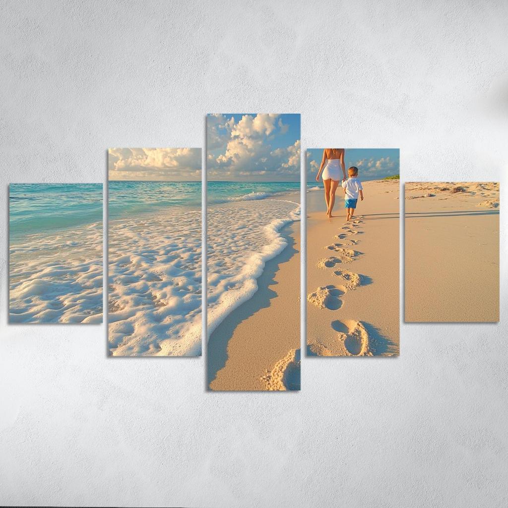 Footprints Of Love A Mothers Lasting Impact Custom Paintings Frame