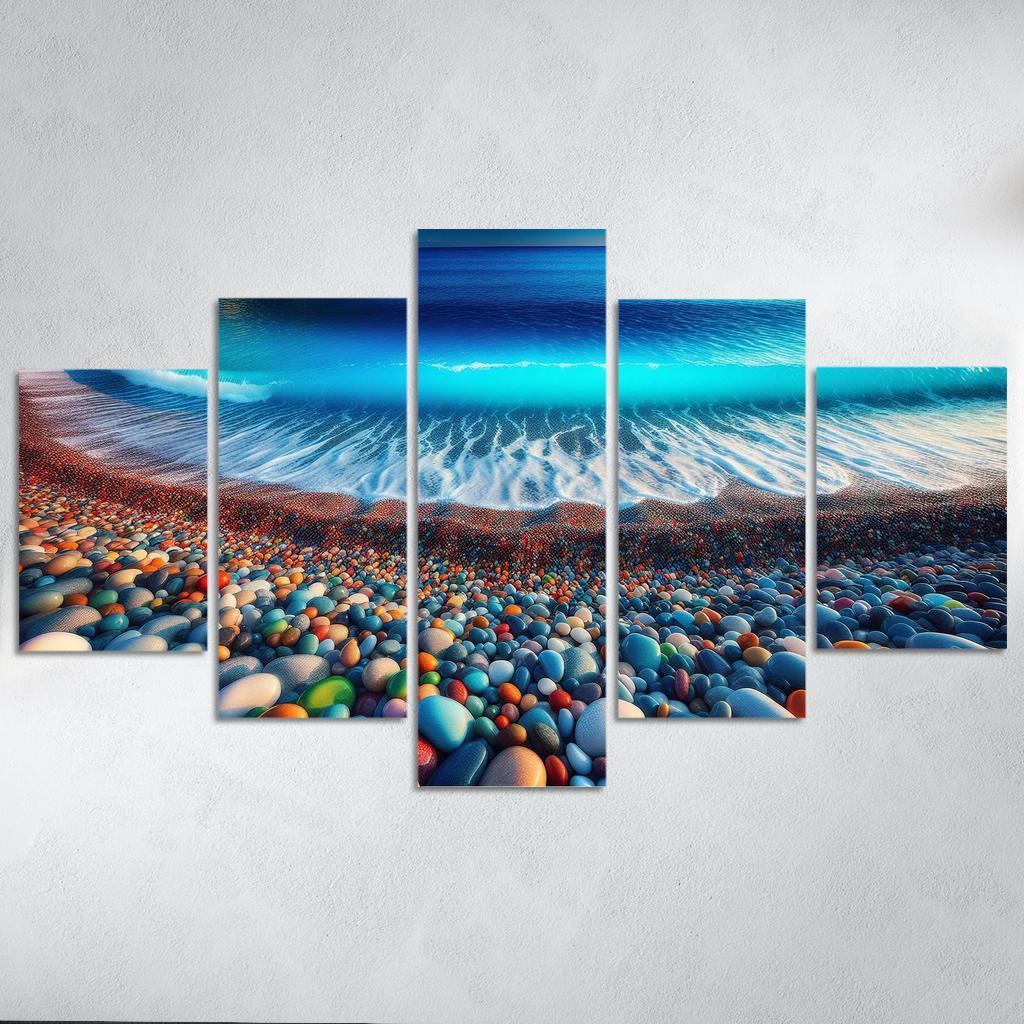 Pebble Beach A Geological Marvel Multi-panel Paintings