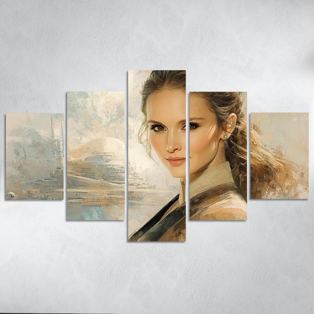 Natalie Portman From Padm To The Powerful Framed Paintings