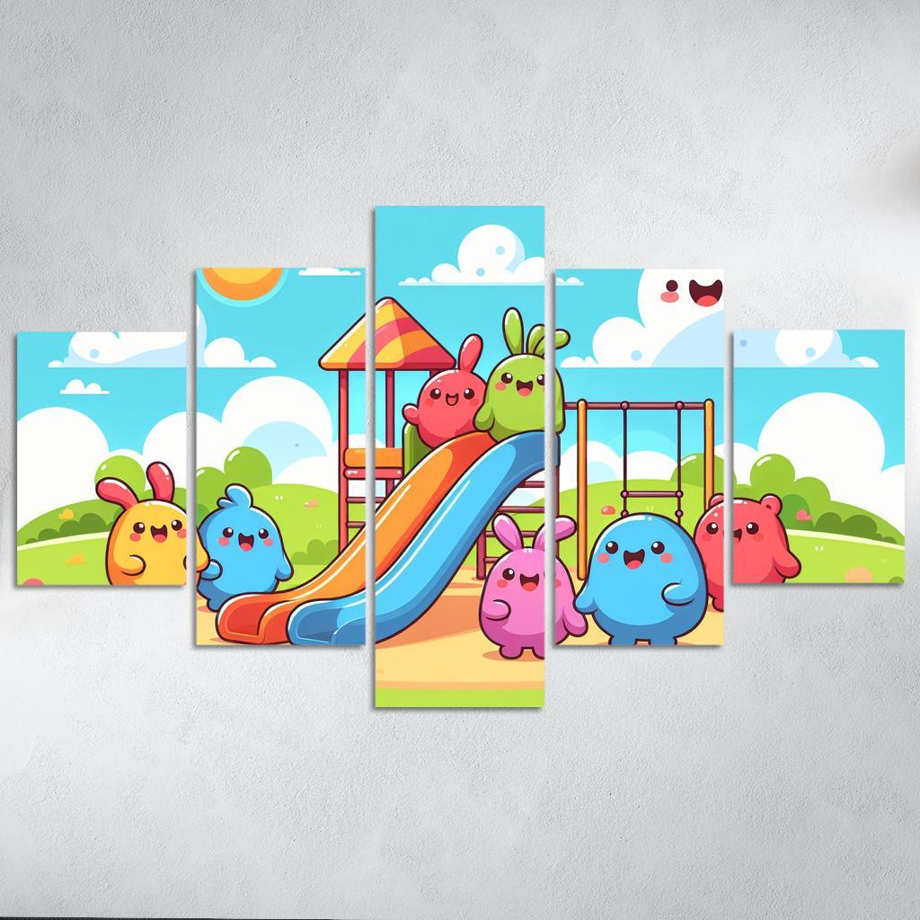 Giggle Monsters Playground Premium Artwork Frames